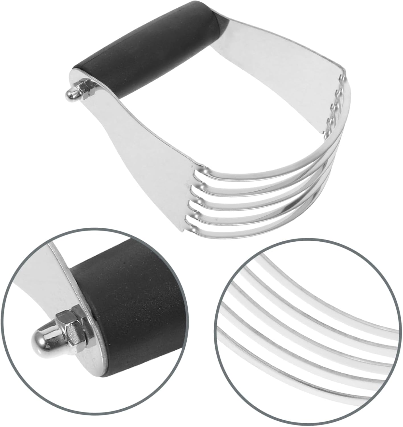 ABOOFAN Manual Flour Mixer Stainless Steel Pastry Blender Butter Scraper Dough Blender Essential for Baking Scones Cookies