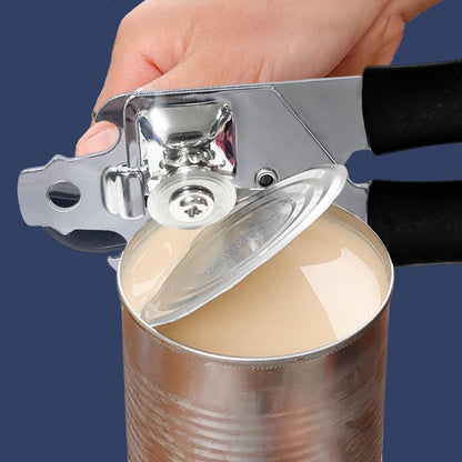 YZÉ Professional Can Opener - 304 Stainless Steel, Effortless Opener for Cans, Jars, Bottles, Commercial Heavy Duty for Kitchen, Camping, RV & Restaurant
