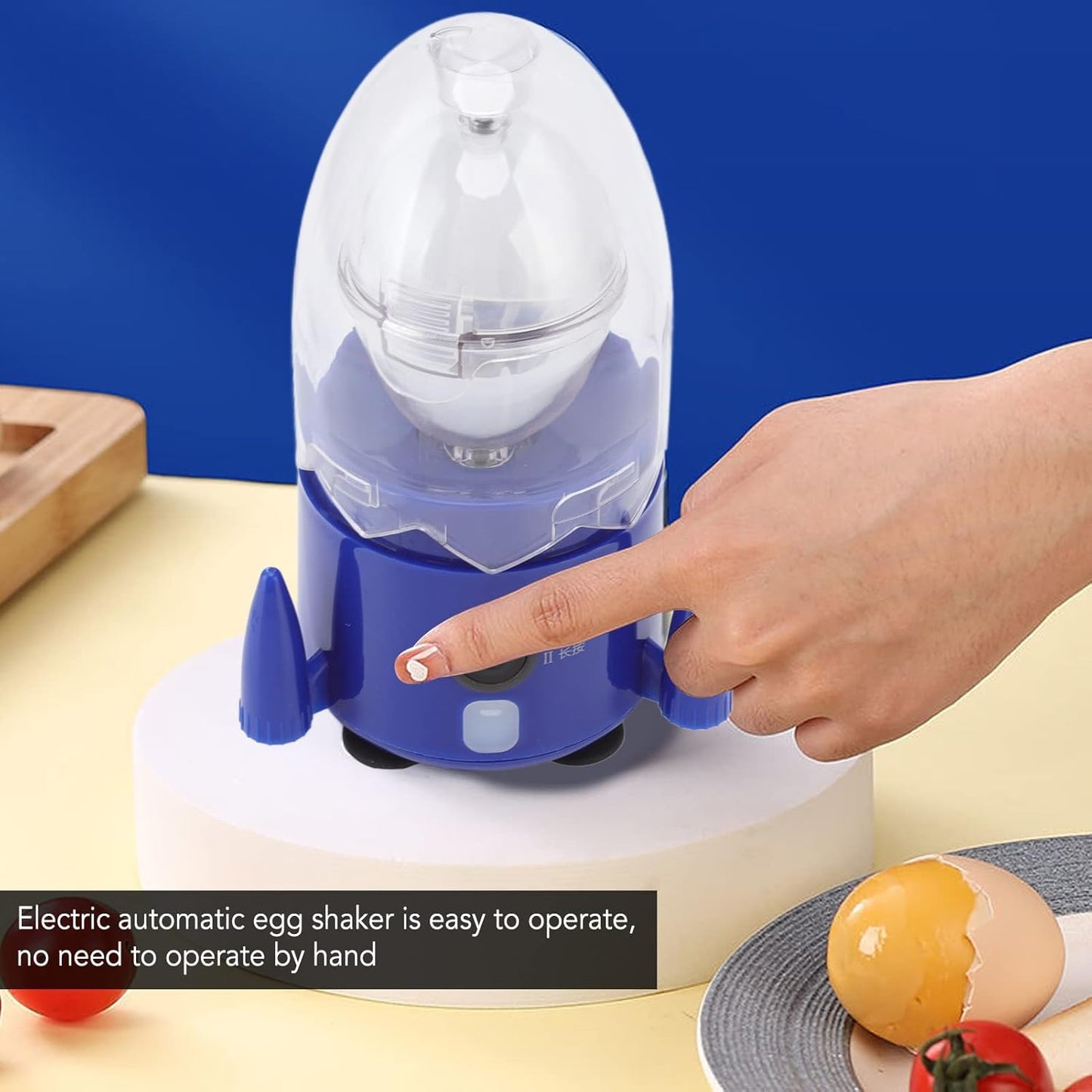 Electric Egg Spinner Egg Scrambler, Electric Egg Yolk Mixer-Baker Tool Egg Extractor for Hard Boiled Eggs by Charging,Egg Spinner Scrambler for Small and Large Eggs