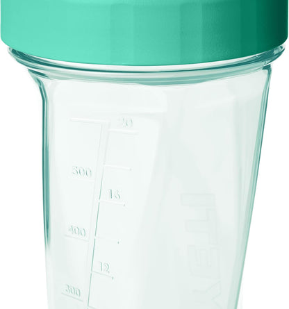 YETI Yonder Helimix Vortex Blender Shaker Bottle Holds up to 20oz | No Blending Ball or Whisk | USA Made | Portable Pre Workout Whey Protein Drink Shaker Cup | Dishwasher Safe, Clear
