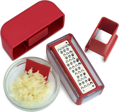 Microplane Garlic Mincer - Red