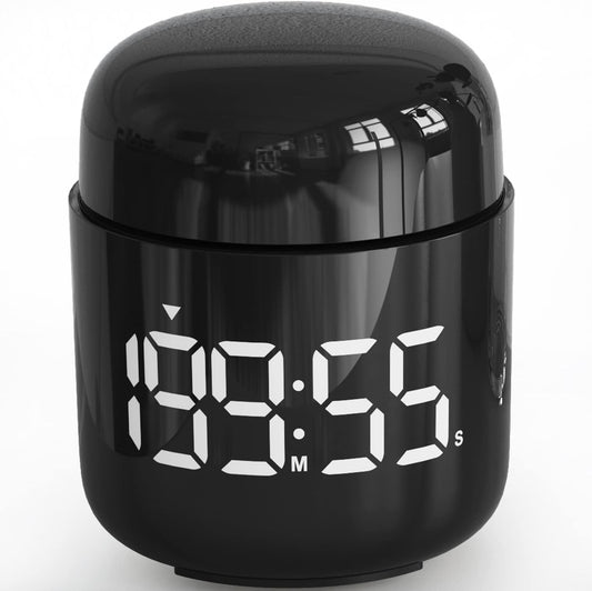 Digital Kitchen Timer,Countdown Countup Timer with Large LED Display Volume Adjustment,Timer for Cooking, Classroom Time for Kids and Teachers. (Silver)