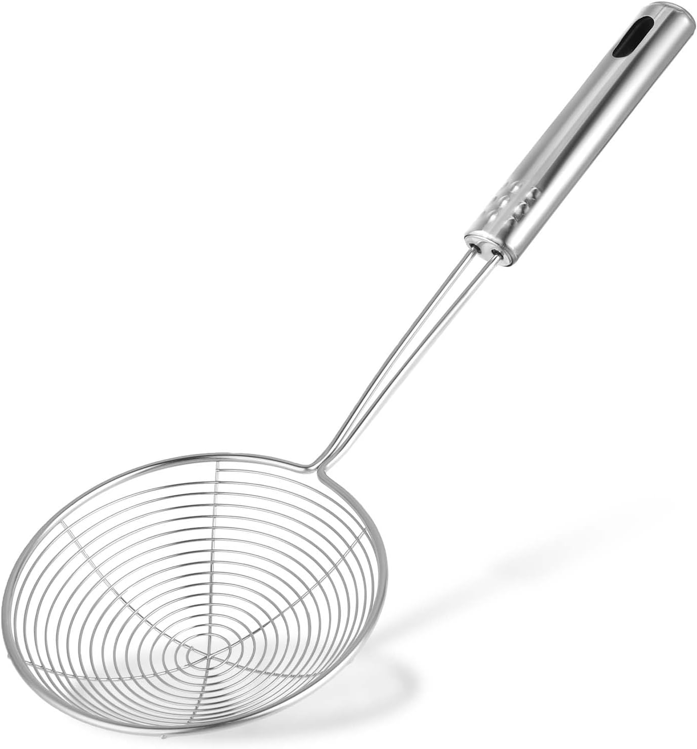 Steel Spider Strainer Skimmer Ladle, Spoon Spider Skimmers Kitchen Gadgets Wire Pasta Strainer for Kitchen Cooking and Frying