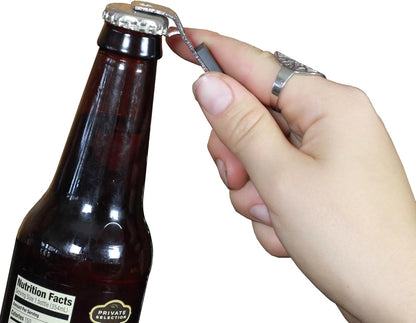 Chef Craft Select Iron Plated Bottle Opener, 4 inch, Grey
