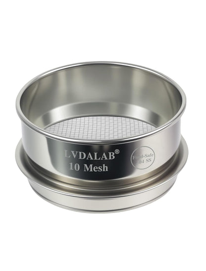 All 304 Stainless Steel Mesh Lab Sieve, 30 Mesh (0.6mm) Aperture Test Sieve, 4inch(10cm) Standard Analysis Sample Test Sieves for Industrial Laboratory Homes