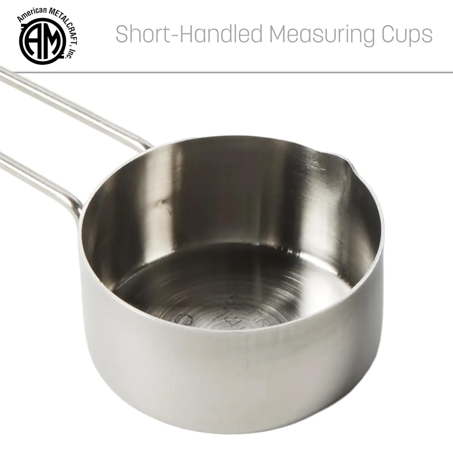 American METALCRAFT, Inc. 1/3 Stainless Steel Measuring Cup, Silver