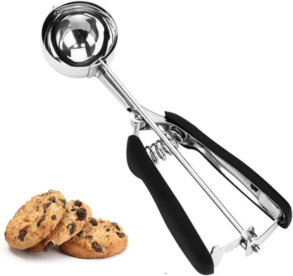 Cookie Scoop, Ice Cream Scoop, 1Tbsp/15 ml/0.5oz Cookie Scoops for Baking, 18/8 Stainless Steel Cookie Scooper for Baking, Ice Cream Scooper with Trigger Release, Cookie Dough Scoop with Non-slip Grip