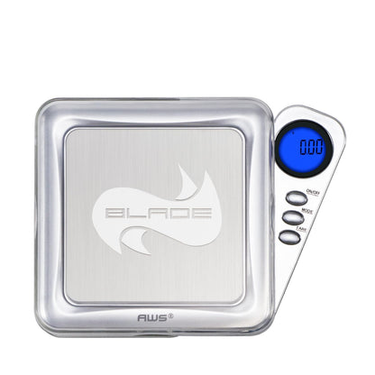 American Weigh Scales Blade Series Digital Pocket Gram Scale 1000g x 0.1g | Precision Mini Scale 0.1g Accuracy, Pocket Scale for Kitchen, Gold, Gems & Coin Scale, Smart Digital & Compact Scale