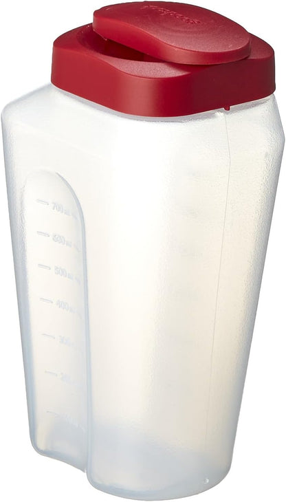 GoodCook 1 Quart Bottle – BPA Free Mixing Pitcher with Lid, Snap Lock Easy Pour Lid, Drink Containers for Fridge, Liquid Storage Container, Jugs for Drinks, Plastic Bottles with Lids