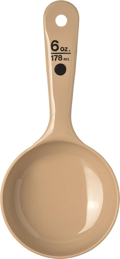 Carlisle FoodService Products Short Handle Portion Control Spoon 4 Ounces Beige