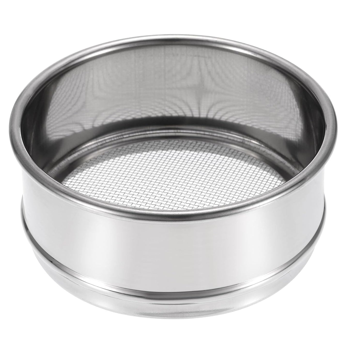 PATIKIL 150 Mesh Lab Sieve, 4" Diameter Test Sieve 304 Stainless Steel Wire Cloth (0.1mm) for Industrial Laboratory