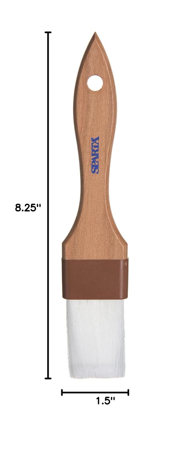 SPARTA 4039800 Nylon Wide Brush, Flat With Nylon Bristles, 3 Inches, Tan