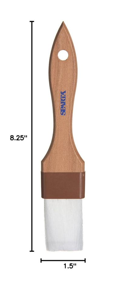 SPARTA 4039800 Nylon Wide Brush, Flat With Nylon Bristles, 3 Inches, Tan