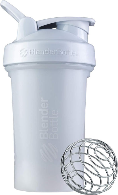 BlenderBottle Classic V2 Shaker Bottle Perfect for Protein Shakes and Pre Workout, 28-Ounce, Clear/Black