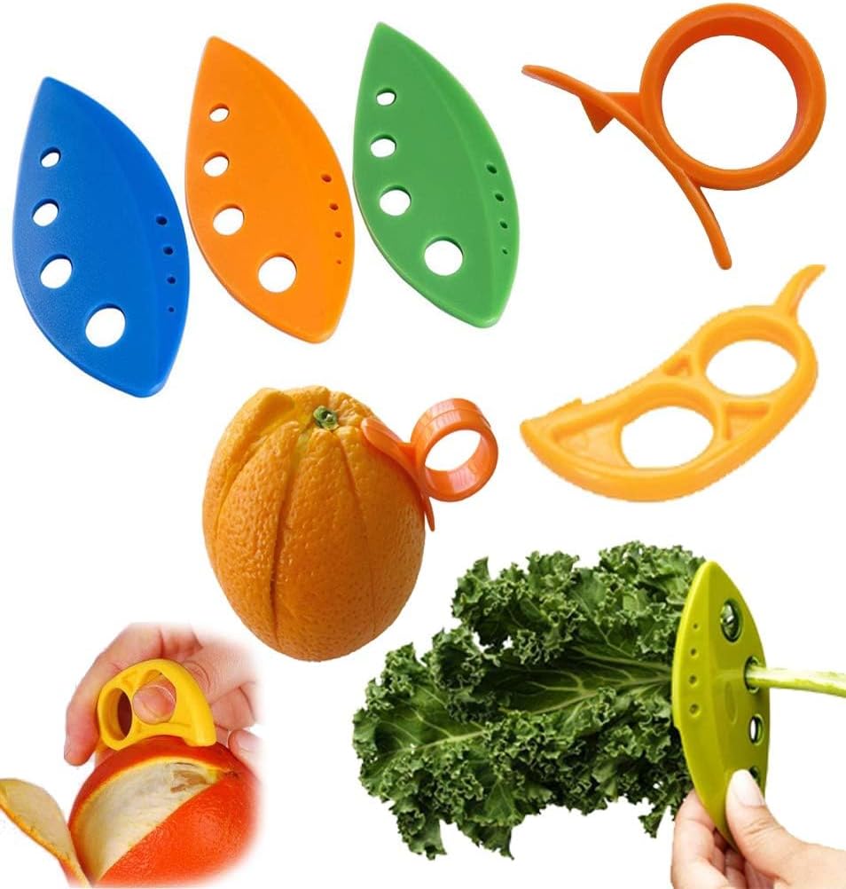 Apple Corer + Pineapple Tool + Herb Kale Stripper- Lever Tool by BRIGHT KITCHEN Stainless Steel Pear Fruit Seed Remover Cherry Red Grip with Serrated Blade (Apple + Pineapple + Herb)