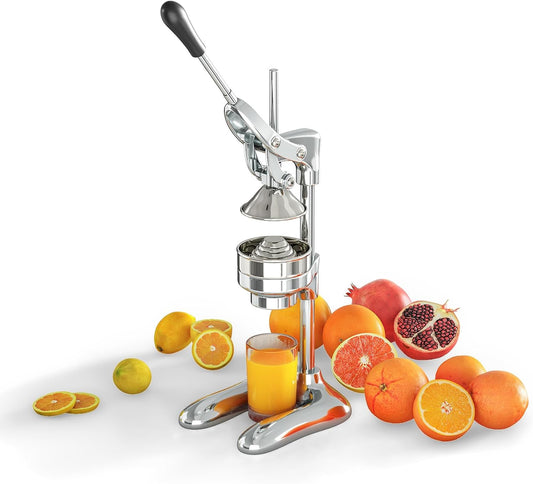Nisorpa Manual Juicer Hand Press Commercial Citrus Juicer Machine Stainless Steel Fruit Squeezer Pomegranate Orange & Lemon Squeezer for Home Restaurant