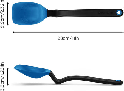 Dreamfarm Supoon Non-Stick Sit-Up Silicone Scraping, Serving, Cooking Spoon Measures 5ml Tsp & 15ml Tbsp - 11" Red