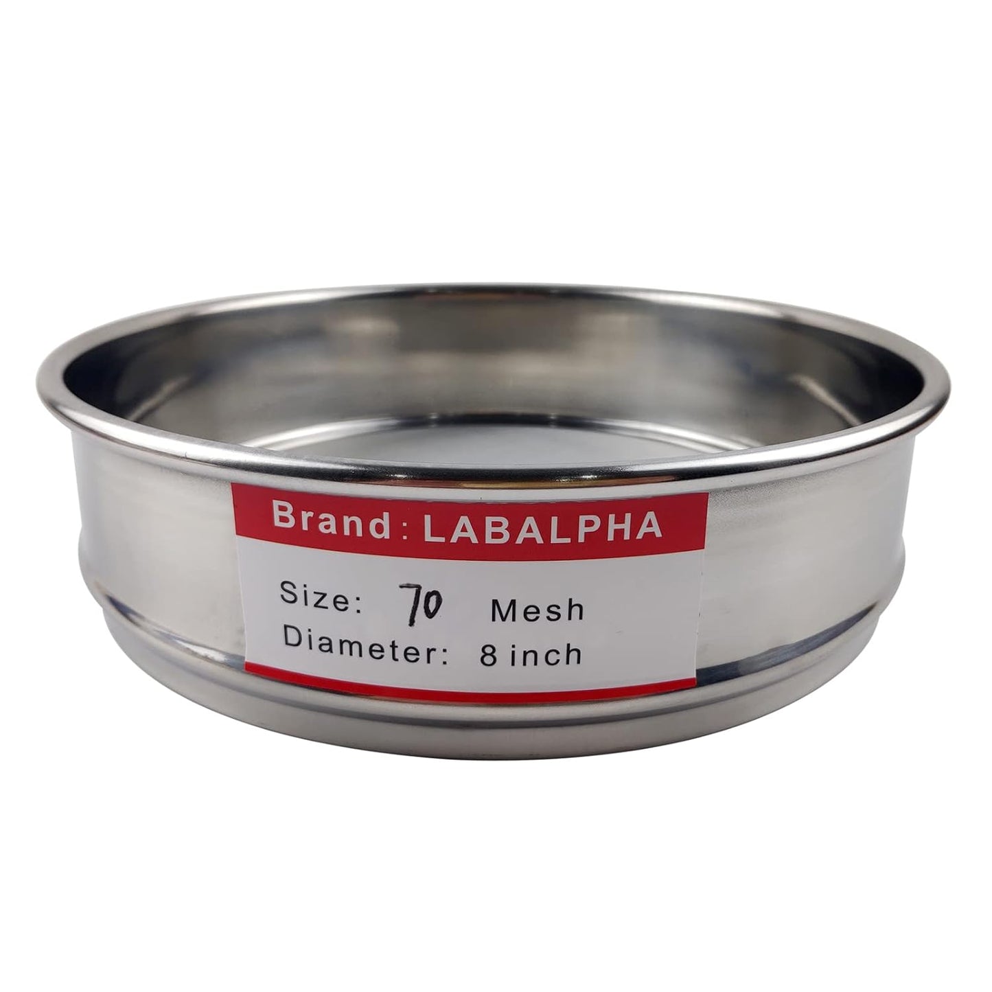 LABALPHA 120 Mesh Lab Sieves, #120 Mesh Test Sieve, 8'' Diameter, 304 Stainless Steel Wire Cloth (0.125mm)