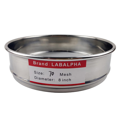 LABALPHA 120 Mesh Lab Sieves, #120 Mesh Test Sieve, 8'' Diameter, 304 Stainless Steel Wire Cloth (0.125mm)