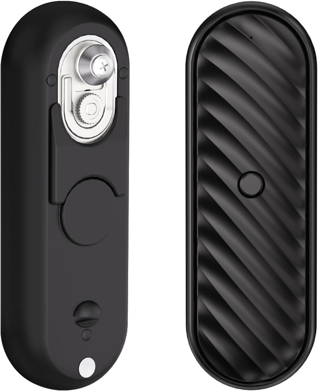 Electric Can Opener-Hands-Free Automatic,USB-C Rechargeable,Smooth Edge Opener for Seniors & Arthritis,120Min Runtime,Wall Mountable (Black)