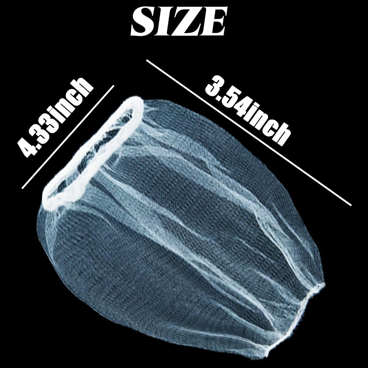 GXXMEI 500pcs Disposable Sink Strainer Mesh Filter Bags, Anti Clogging Elastic, Fits Most Sizes