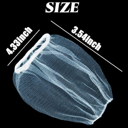 GXXMEI 500pcs Disposable Sink Strainer Mesh Filter Bags, Anti Clogging Elastic, Fits Most Sizes