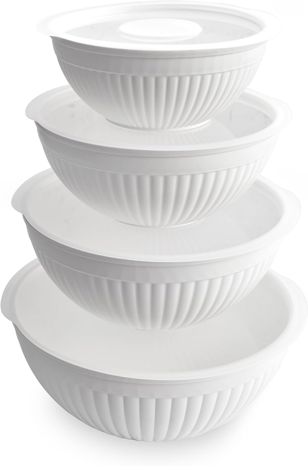 Nordic Ware Prep and Serve Mixing Bowls Set, 3-Piece, Earth-Tones