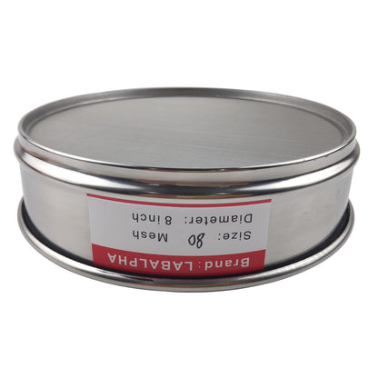 LABALPHA 120 Mesh Lab Sieves, #120 Mesh Test Sieve, 8'' Diameter, 304 Stainless Steel Wire Cloth (0.125mm)