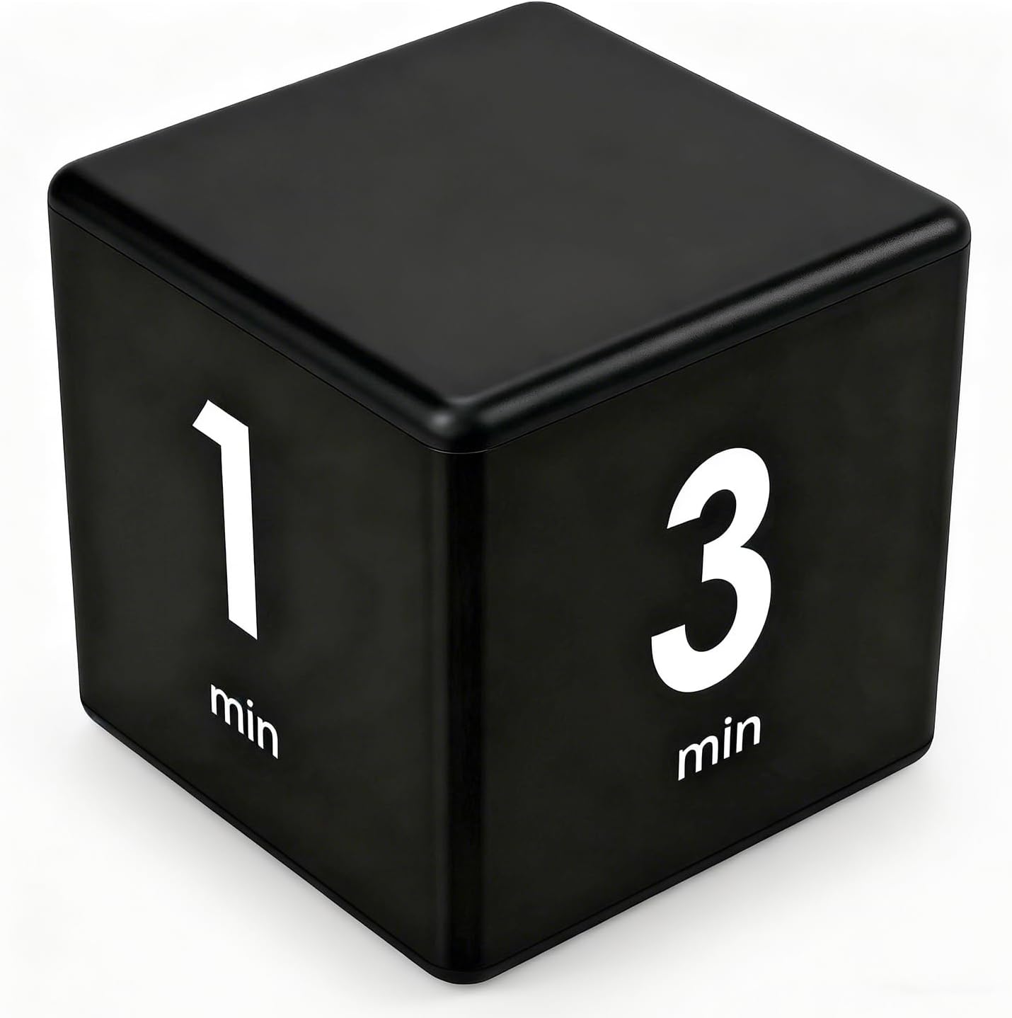 Cube Timer Black,Pretmess Gravity Flip Kitchen Timer for Time Management and Countdown Settings 1-3-5-10 Minutes
