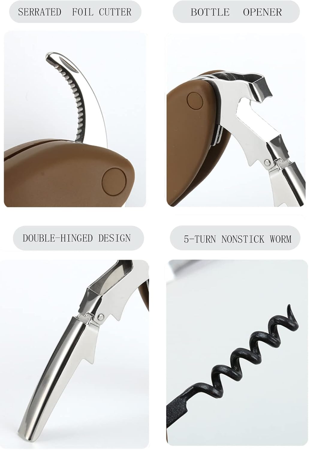 Unique Fish Corkscrew, Professional Waiters Corkscrew Wine Key Bottle Opener,Manual Wine Key for Servers, Waiters, Bartenders and Home Use