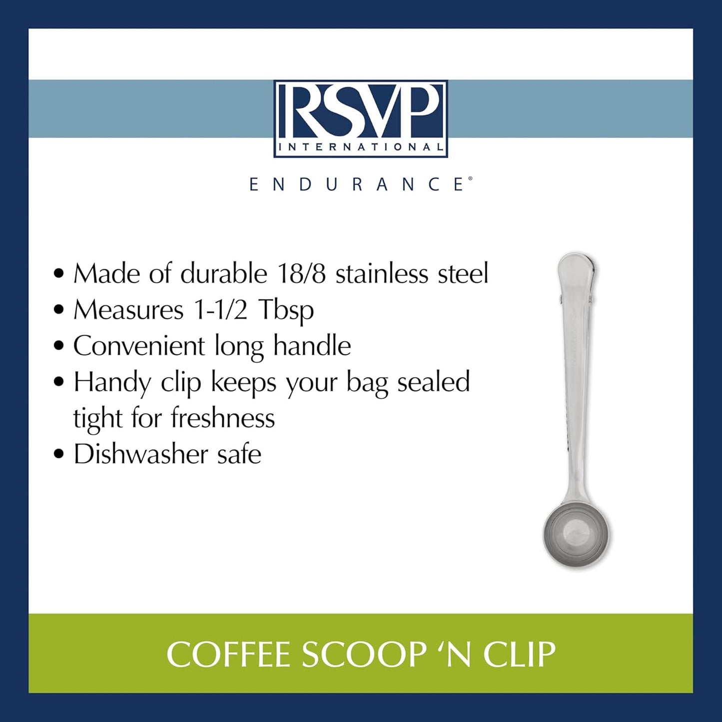 RSVP International Coffee Scoop Collection, 2-Tablespoon, Red Acrylic