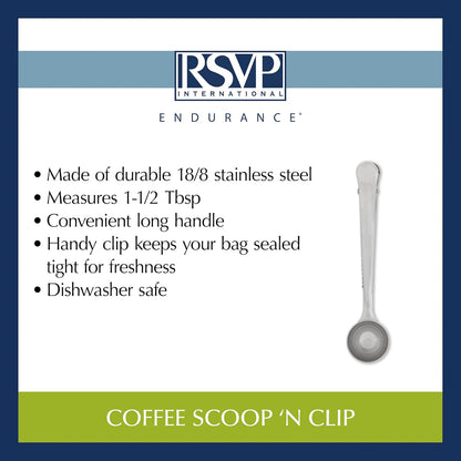 RSVP International Coffee Scoop Collection, 2-Tablespoon, Red Acrylic