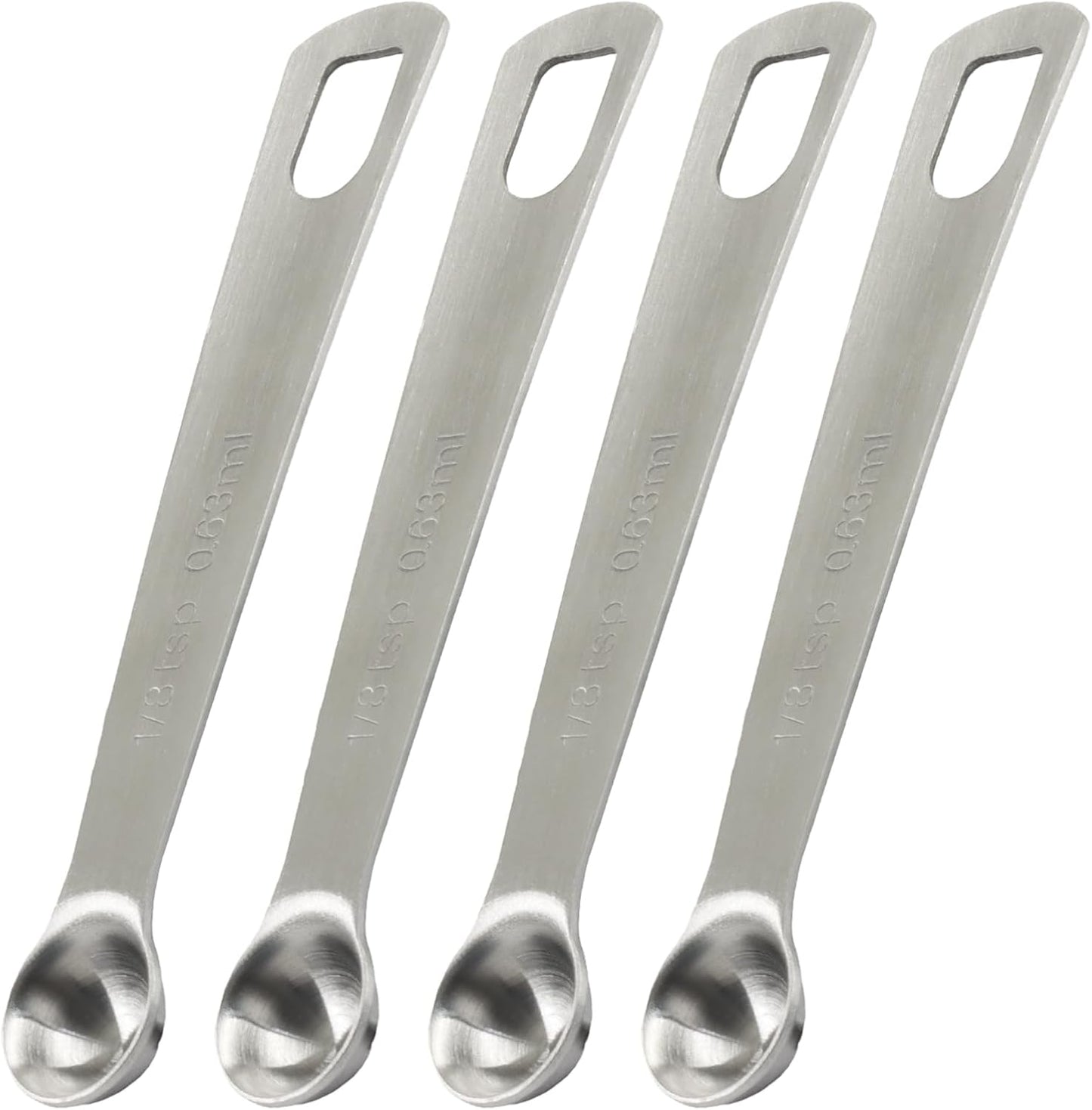 2Pcs 2/3 Tablespoon (2/3 Tbsp | 2 Tsp | 10 Ml | 10 Cc) Stainless Steel Measuring Spoons, 2 Teaspoon Metal Single Measuring Spoon for Measuring Coffee Powder, Grains and Loose Tea