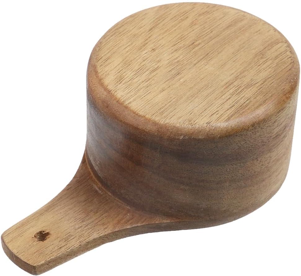 Oedema 2 Pcs Wooden Measuring Cup 1/4 Cup Mini Coffee Scoop Kitchen Measure Tool Measuring Spoon for Coffee Beans Tea