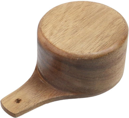 Oedema 2 Pcs Wooden Measuring Cup 1/4 Cup Mini Coffee Scoop Kitchen Measure Tool Measuring Spoon for Coffee Beans Tea
