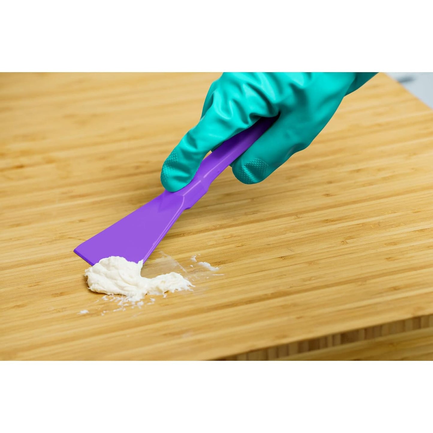 SPARTA Polypropylene Scraper Tool Food Safe Scraper for Removing Caked-On Residue in Commercial Kitchens, Plastic, 7.82 x 3 Inches, White