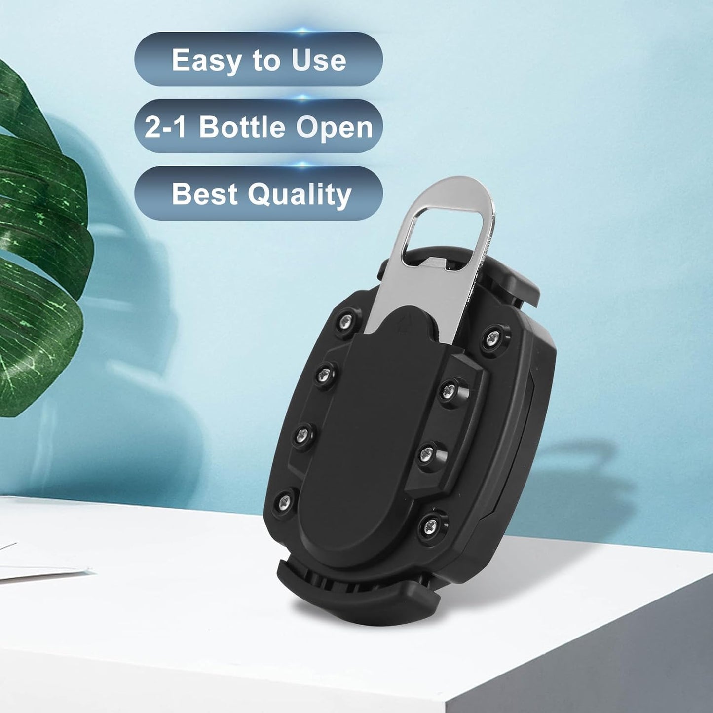Smooth Edge Can Top Cutter Remover with 2 Silicone Guards Bottle Opener – Safe Draft Top Opener for Beer Soda Cans, DIY Plant Pot Storage Container