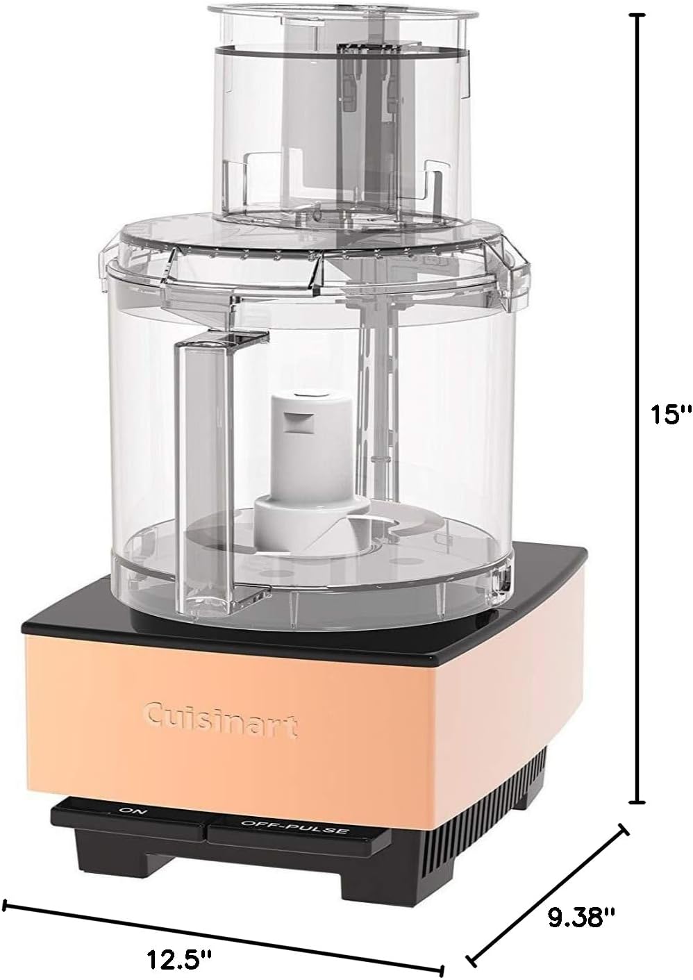 Cuisinart 7-Cup Pro Classic Food Processor, 600-Watt Motor, Vegetable Chopper & Blender for Mincing, Dicing, Shredding, Puree & Kneading Dough, DLC-10SYP1, White