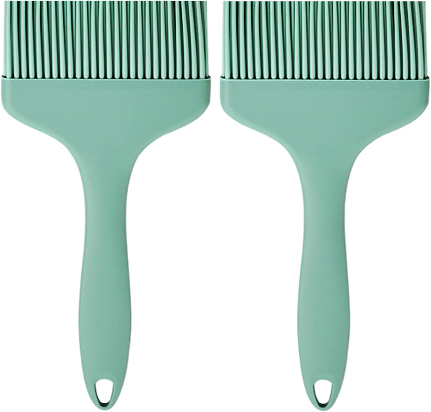 Basting Brush Silicone Pastry Baking Brushes Large Grill BBQ Sauce Marinade Meat Glazing Oil Brush Heat Resistant, Kitchen Cooking Baste Pastries Cakes Desserts, Dishwasher Safe 2Pack (2)