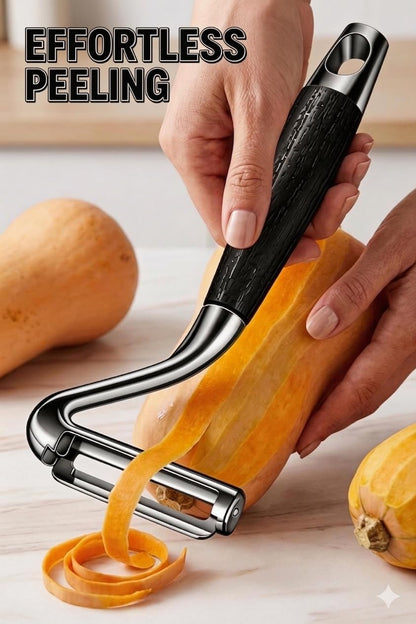 Vegetable Peeler,Nemesis of Bumpy Rough Root,Potato Peeler,Kitchen Sharp Stainless Steel Blade Veggie Gadgets for Fruit Apple Carrot Pumpkin Pineapple SugarCane Squash Papaya,(Right-Hand Only)