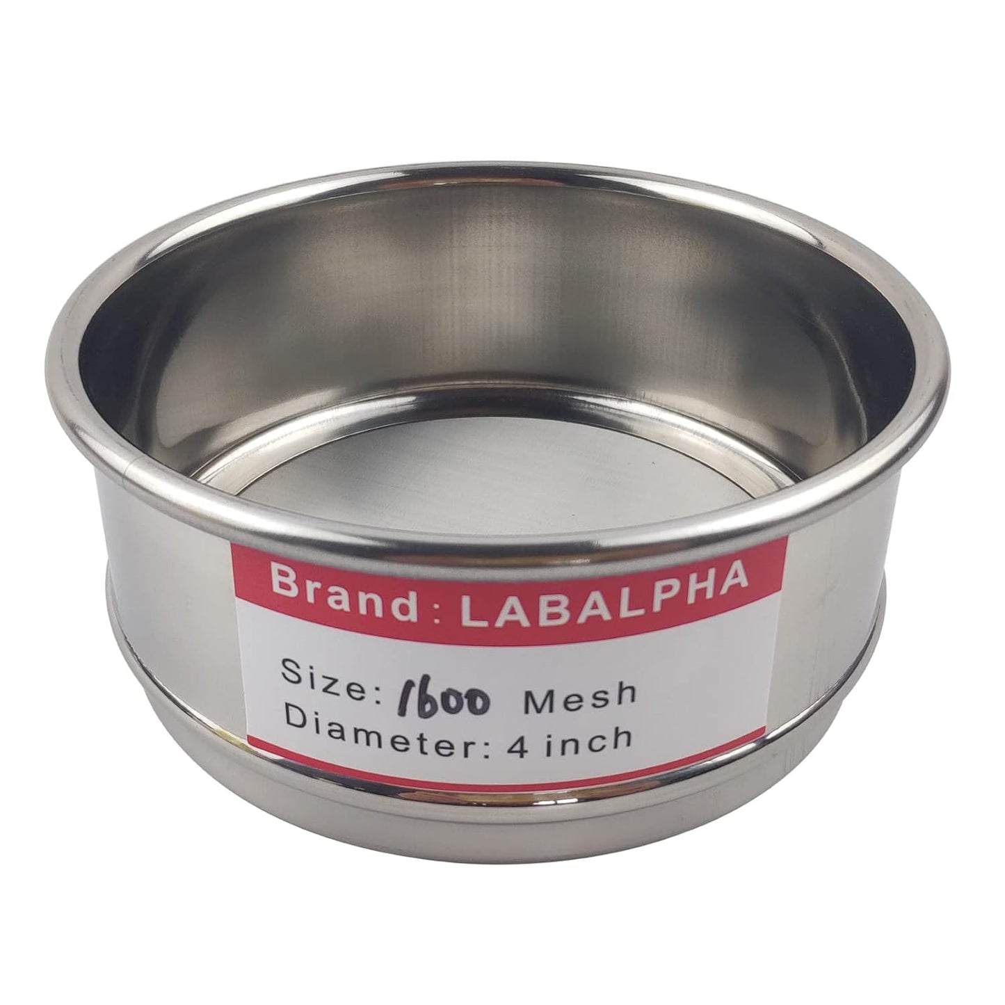 LABALPHA 70 Mesh Lab Sieves, Test Sieve #70 Mesh, 4'' Diameter, 304 Stainless Steel Wire Cloth (0.22mm)