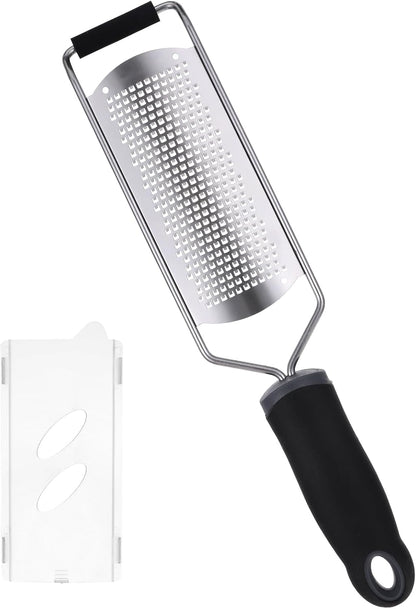 Zester Grater with Handle, Cheese Grater Handheld Lemon Zester Stainless Steel Graters for Kitchen Nutmeg Grater Citrus Zester Ginger Grater Tool for Cheese Spices Chocolate Zucchini Kitchen Gadgets