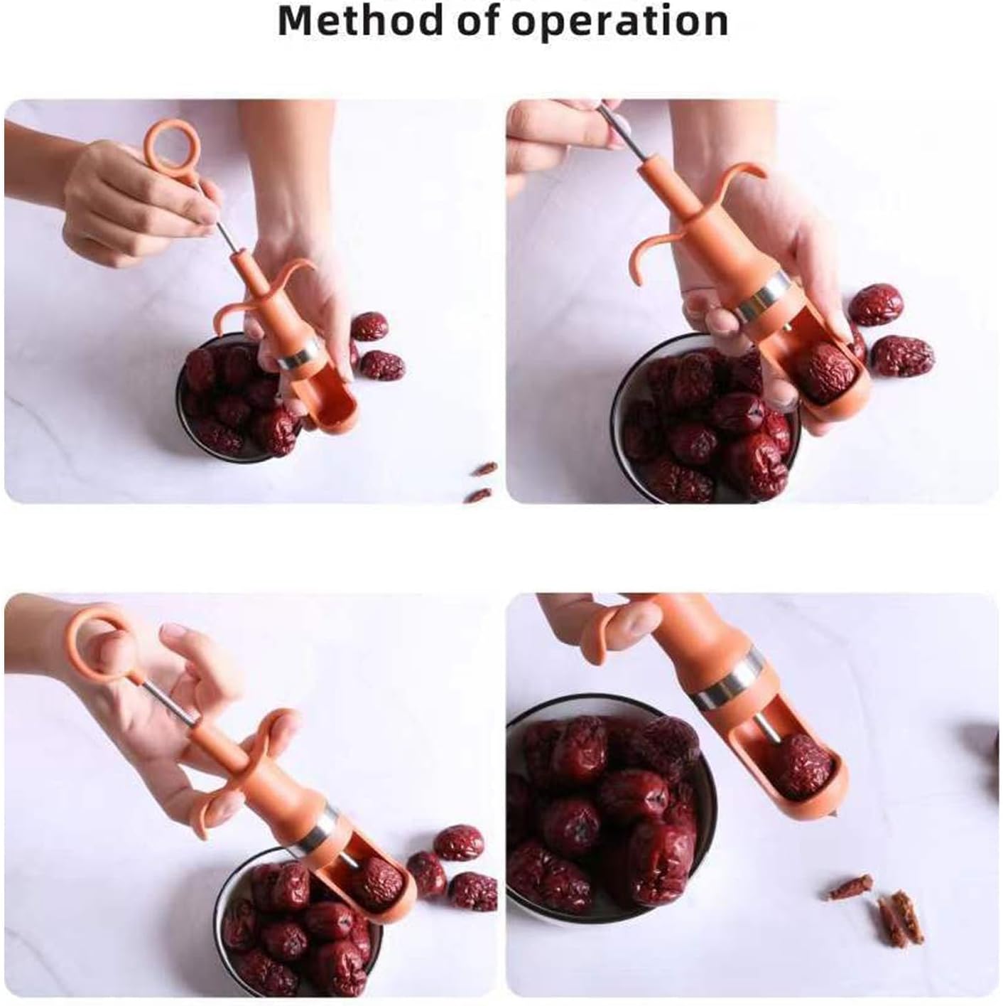 2PCS Cherry Pitter, Cherry Pitter Tool Pit Remover, Jujube Seed Remover Fruit Corer Pitter for Making Cherry Jam Remove Cherry Seed 23cm