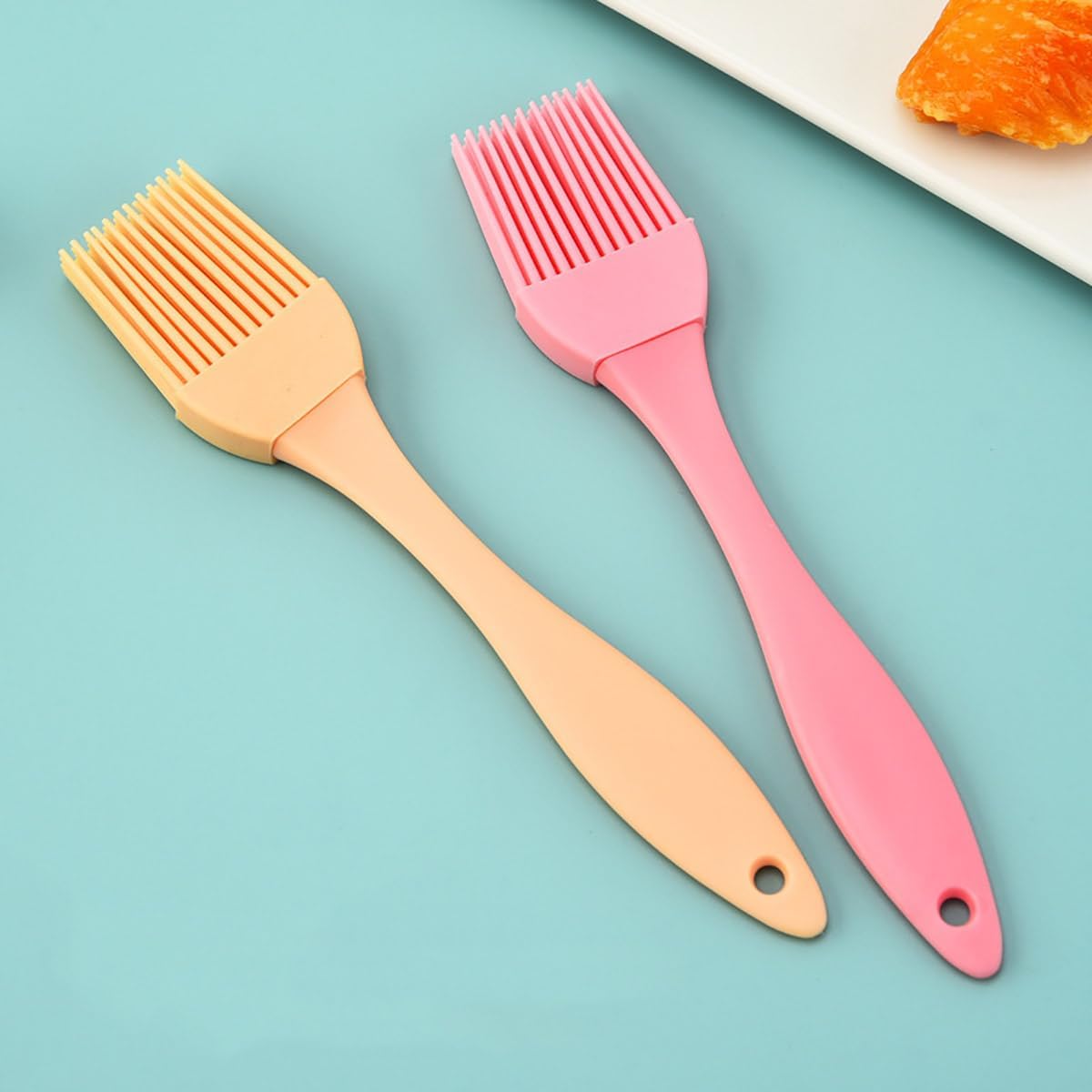 5 PCS Small Silicone Brush Cooking Oil Brush Food Brushes for BBQ Grill Kitchen Cakes Baking Brushes