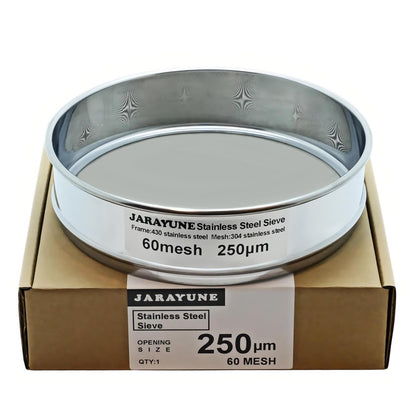 18 Mesh Stainless Steel Lab Sieve, Sturdy 8Inch(20.5cm) Sifter, Fine Mesh Sieve Strainer for Powder Pellet Flour Liquid Filtration-Lab Industrial DIY Household Use
