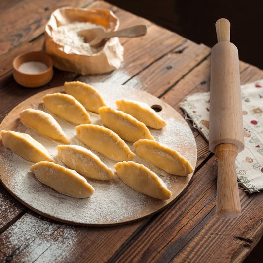 PRETYZOOM Wooden Rolling Pin 10.82In Dough Pastry Roller for Fondant Cake Noodle Baking Kitchen Supplies Small Size for Home and Professional Use