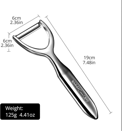 Premium Stainless Steel Y-Peeler – Heavy Duty Vegetable & Fruit Peeler for Potatoes, Carrots, Apples – Ergonomic Handle, Dishwasher Safe