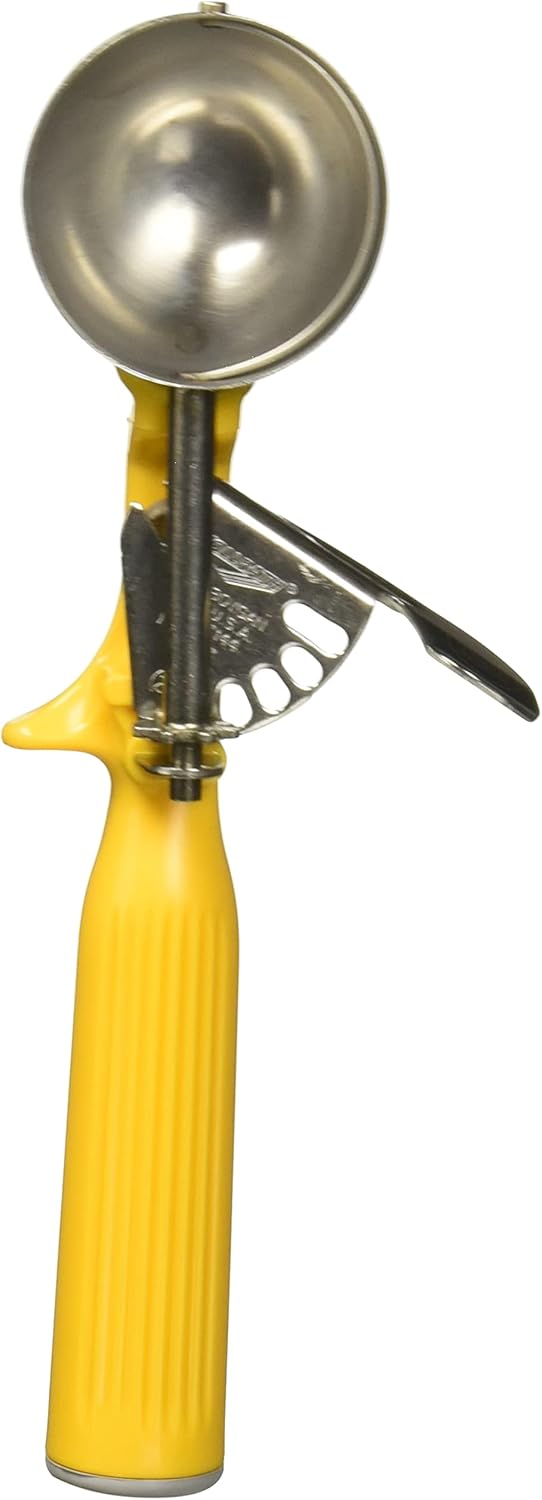 Vollrath 1-5/8 oz Stainless Steel Disher - Size 20,Yellow