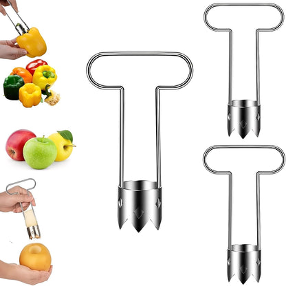 Red Bell Pepper Seed Corer, 2026 New Stainless Steel Fruite Corer, Designed for a Wide Range of Fruits and Vegetables, Kitchen Gadget for Removing Fruit & Vegetable Cores (1pcs)