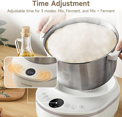Joydeem Electric Dough Maker with Dual Seasonal Fermentation Function, 3.7Qt Dough Mixer Machine, Perfect for Bread Pizza Roti Dumpling Dough & Sourdough, HMJ-A351